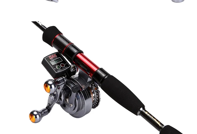 Liga de Alumínio Linha de Peixes Carretel de Pesca 6 + 1bb Infof Linha Elétrica Contador Carretéis 3.6: 1 Roda Voar Esquerda - Destro 8 Esporte e Lazer