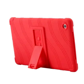 

Soft Silicon Rubber TPU Back Cover for Huawei Mediapad M5 8.4 SHT-AL09 SHT-W09 8.4 inch Tablet Protective Pouch Bag Case Stand