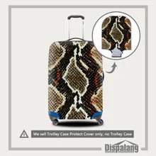 Защитный чехол из змеиной кожи для багажа 18-30 дюймов, чехол на колесиках, плотный эластичный Эластичный Дорожный чемодан, защитный чехол