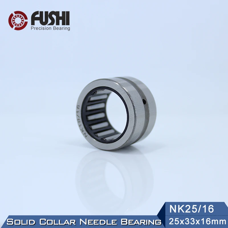 NK25/16 Bearing 25*33*16 mm ( 5 PC ) Solid Collar Needle Roller