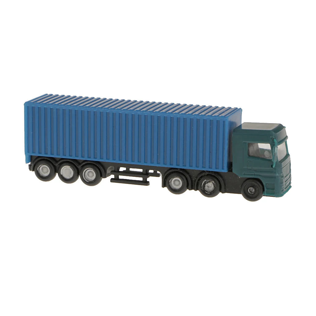 2Pcs 1:150 Scale Diecast Container Truck Construction Vehicle Cars Model Toy