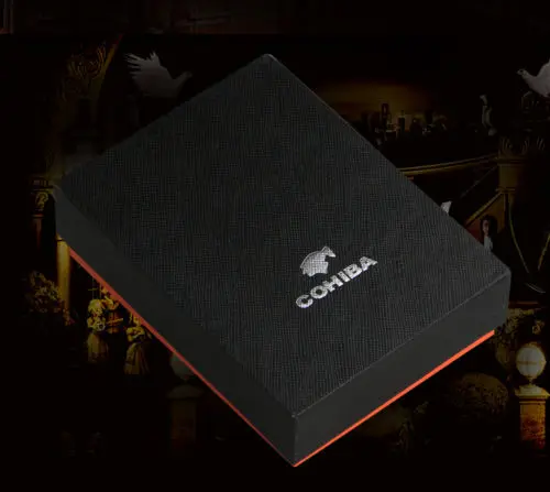 Cohiba утолщаются нержавеющей стали 2 лезвия сигарные ножницы / резец черный YD 064|cutter