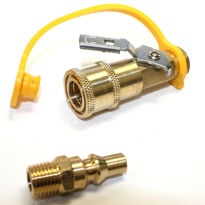 1/4 &quotзапорные клапаны и мужской RV пропан Быстрое Подключение адаптер Комплект
