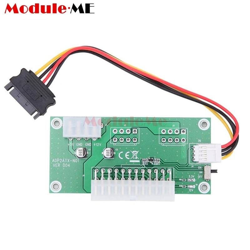 جديد الكمبيوتر المكتبي atx 24pin المزدوج psu امدادات الطاقة مزامنة كاتب موسع الكابل ل bitcoin التعدين ديد الموسع مع دليل التبديل