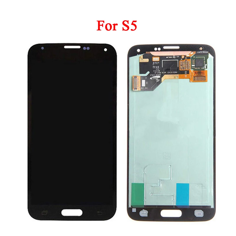 

For Samsung Galaxy S5 i9600 SM-G900 G900F G900R G900F G900H G900M Phone Amoled LCD Display Touch Screen Replacement With Button