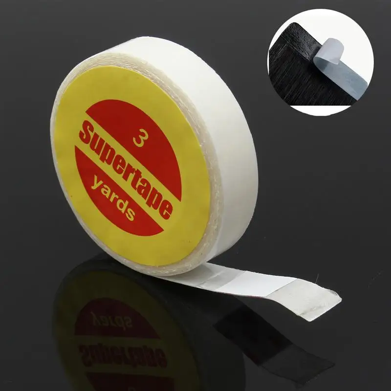 2021 New 1 Roll 1cm*3 Yards Super Clear Hair Tape Strong Double Sided