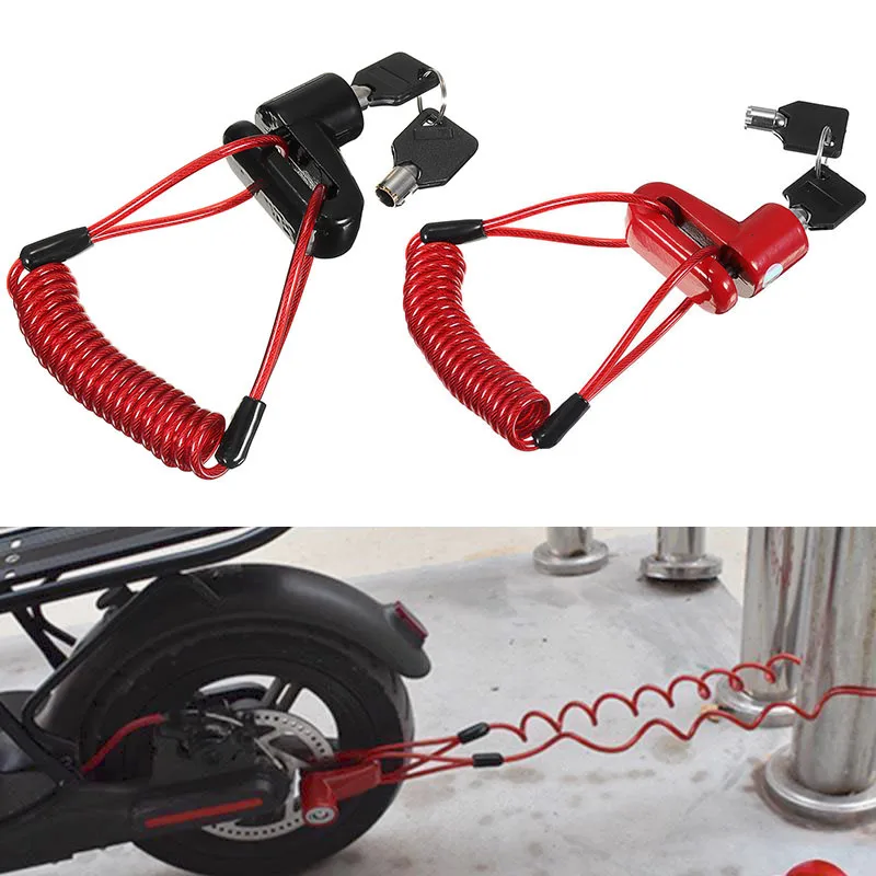 

Anti-Theft Disc Brakes Lock with Steel Wire for Xiaomi M365 Electric Scooter Waterproof Rustproof Safe Bicycle Lock