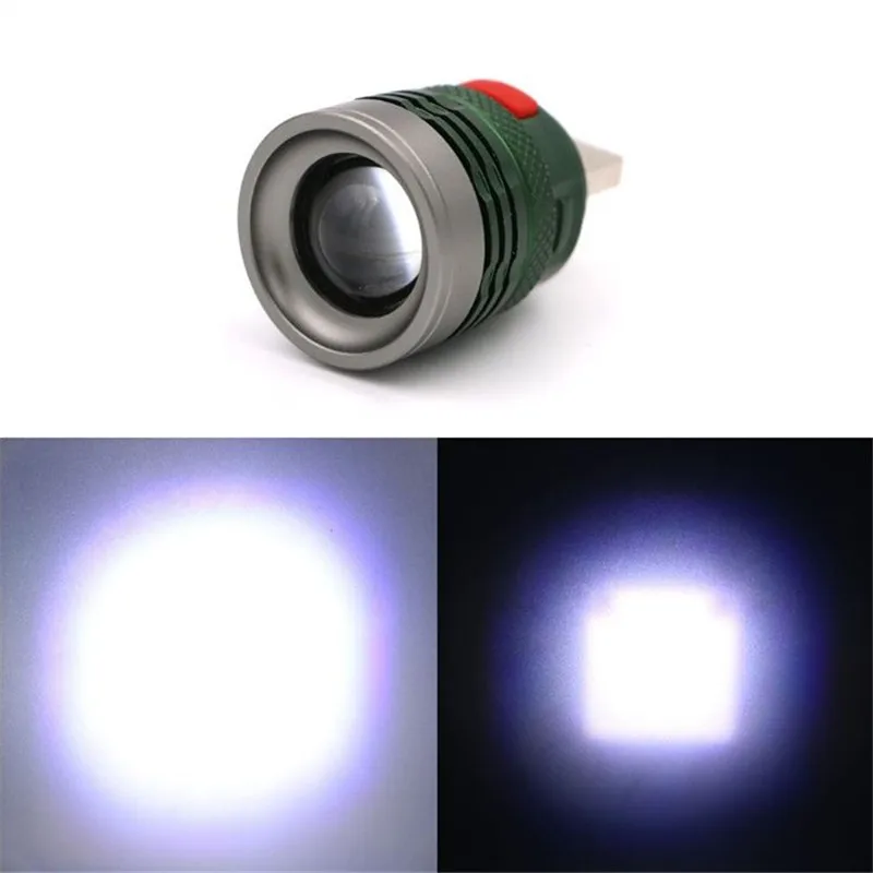 

THORFIRE Mini Powerful led flashlight LED Lighting USB Head Fill Light Aluminum Alloy Light Long Shot Flashlight Lighting
