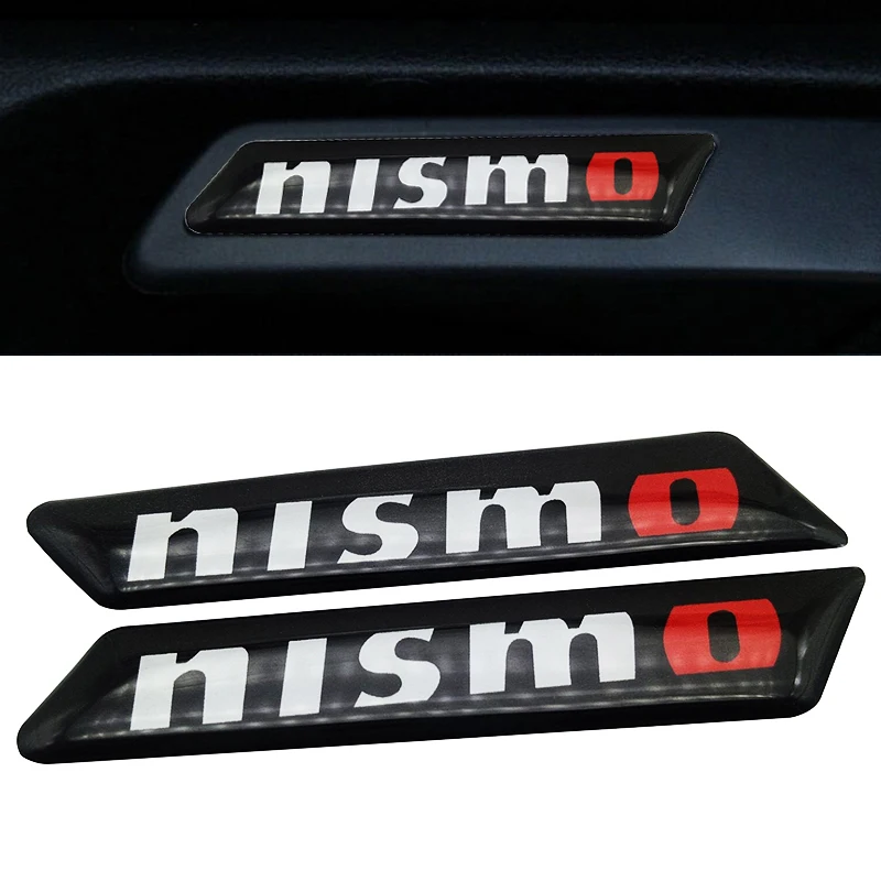 

2PCS NISMO AInterior Decorative Auto Car Stickers Emblem Badge Wheel Decal For Nissan Tiida Teana Skyline Juke X-trail Almera