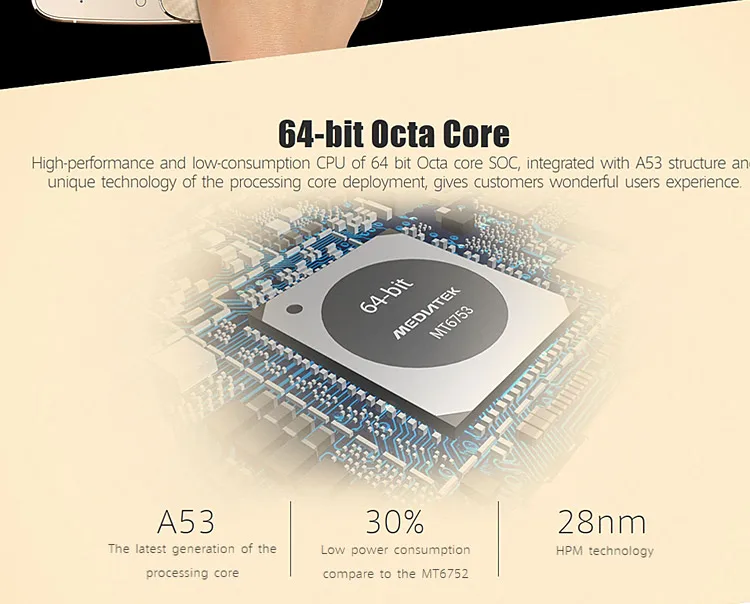 ELEPHONE P8000 MTK6753 1.3GHz Octa Core 5.5 Inch FHD Screen Android 5.1 4G LTE Smartphone