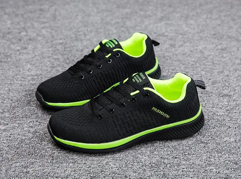 Exclusive New Mesh Men Casual Shoes Lac-up Men Shoes Lightweight Comfortable Breathable Walking Sneakers Tenis Feminino Zapatos