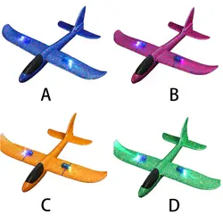 Пенопласт, планерный самолет, модель, детская игрушка, ручные игрушечные самолеты, со светом, игрушки для моделирования