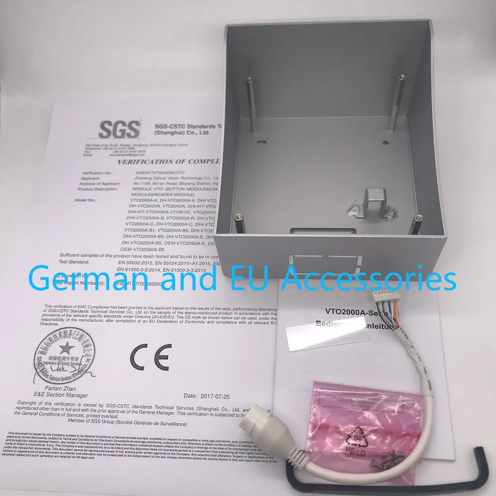 Ahua Multi-idioma VTO2000A Incluye caja de superficie o de caja IP Villa timbre Video intercomunicador IP de la puerta teléfono impermeable nube - 5