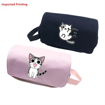 

Neko Atsume Kawaii Travel Organizer Chi's Sweet Home Print kawaii Pencil Case Girls Money Charge Coin Pocket Women Makeup Bag