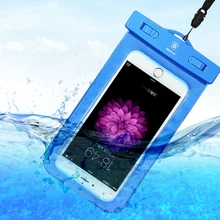 BASEUS Универсальный водонепроницаемый мобильный телефон чехол для iPhone 5 6 7 Samsung S7 края пляжные подводный сотовый телефон Сумка