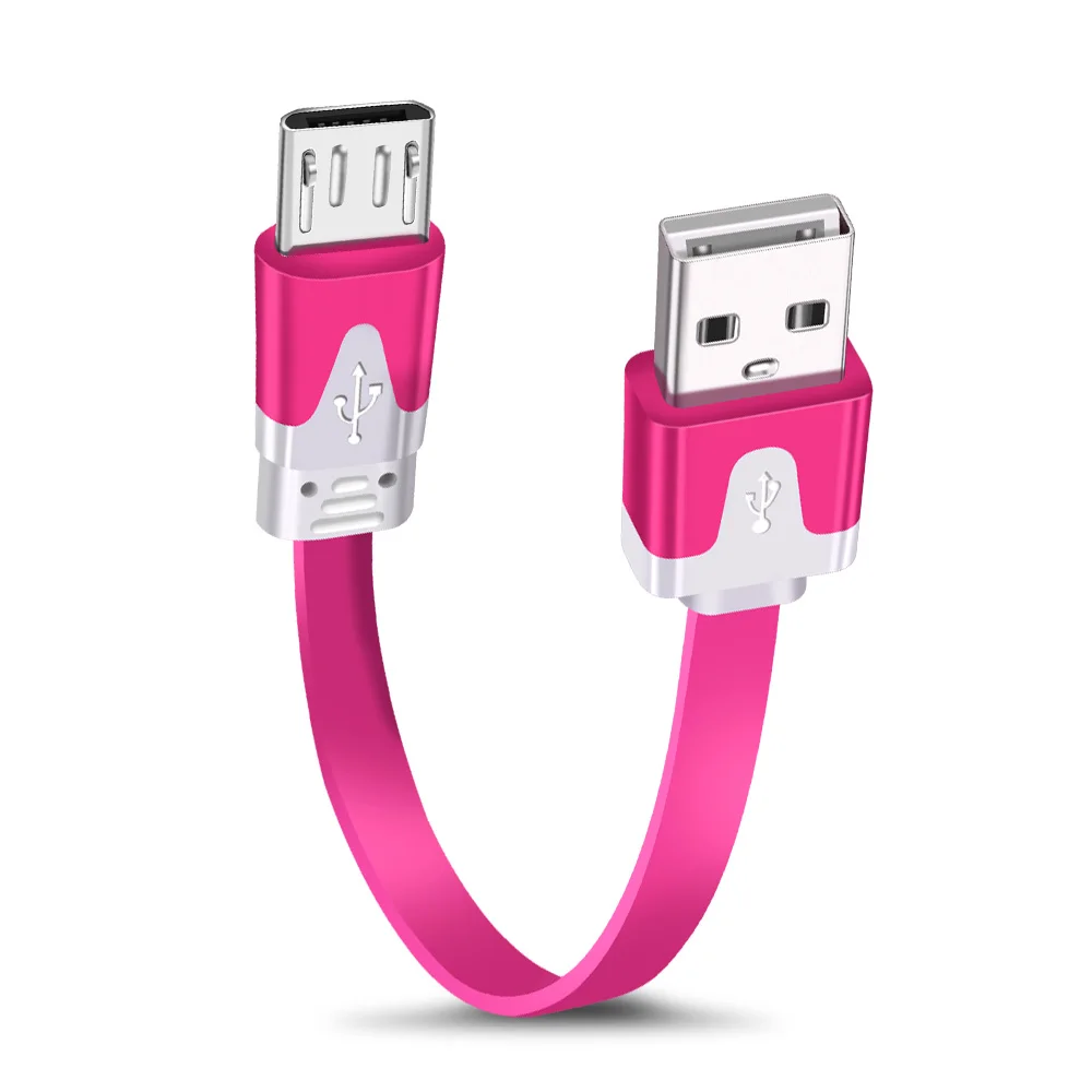 Олаф микро USB кабель 1 м 2 м 3 м Синхронизация данных USB кабель для зарядки телефона для samsung htc huawei Xiaomi Android телефон Быстрая Зарядка Кабели - Цвет: Rose Red Cable