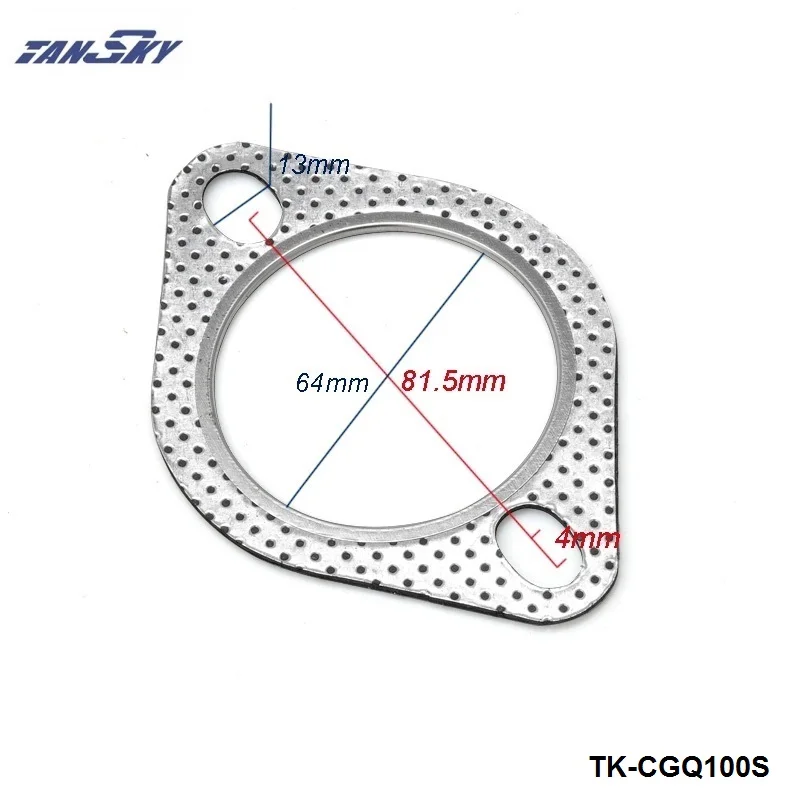 10 шт./лот прокладка выхлопных газов Turbo с 2 отверстиями для болтов 5 64 мм Subaru Impreza WRX