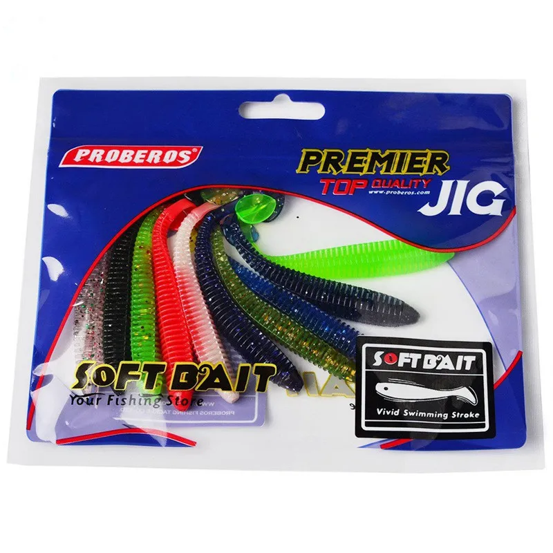 10 PCS 2.4g/8.5cm Artificial Soft T-Tail Japan Shad Worm Swim Fishing Lure Jig Head Fly Fishing Silicon Rubber Fish Fishing 10 PCS 2.4g/8.5cm Artificial Soft T-Tail Japan Shad Worm Swim Fishing Lure Jig Head Fly Fishing Silicon Rubber Fish Fishing