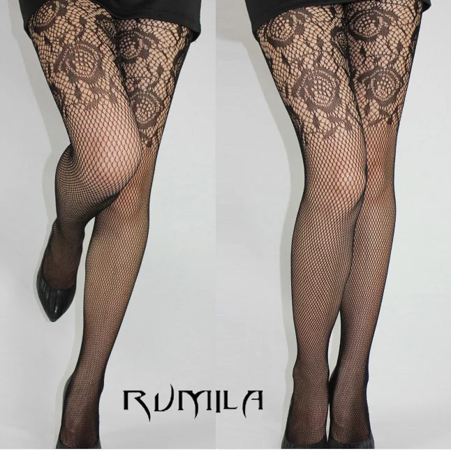

Fashion Womens Lady Girls Black Sexy Fishnet Pattern Jacquard Stockings Pantyhose Tights skull Woman 1pcs dww39