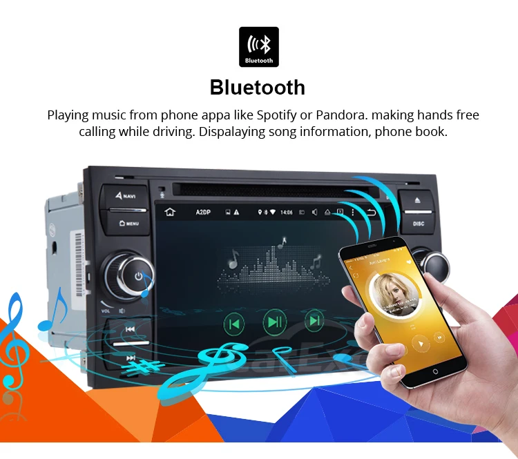 Excellent Android 9.0 Octa Core Car DVD Player For FORD S-Max Kuga Fusion Transit Fiesta Focus II GPS WIFI Navigation Radi WIFI Stereo 15