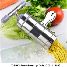 Мини Ручной пресс спагетница фруктовое соковыжималка из нержавеющей стали лапша производитель с 5 моделями