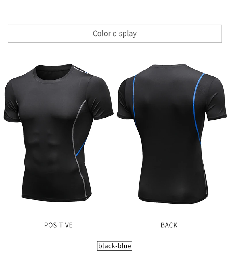 Мужская футболка с коротким рукавом, Рашгард, дышащая Спортивная одежда для фитнеса, мужские колготки для фитнеса, топ, Футбольная баскетбольная форма, футболка для бега
