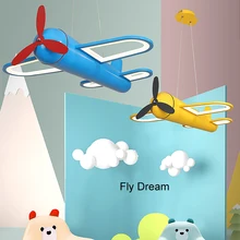 Современная светодиодная люстра с рисунком самолета для детской комнаты, для мальчиков, для детской комнаты, для дома, декоративные подвесные люстры, светильники