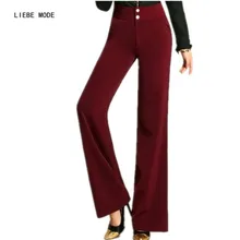 Женские широкие брюки s весна осень OL мода Высокая талия палаццо брюки женские длинные брюки размера плюс 4XL 5XL 6XL