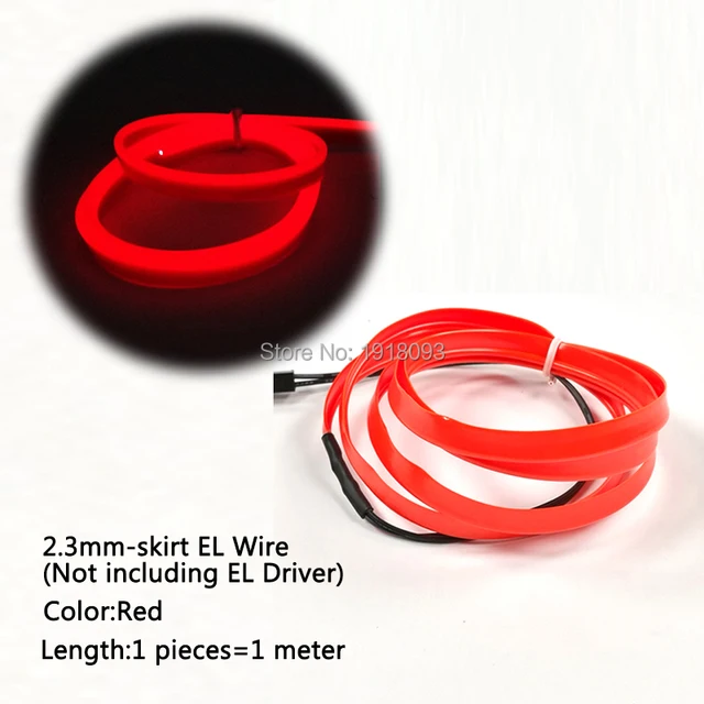 2017 Hot Sales Red Tube Rope Flexible Neon Light 2 3mm Skirt El Wire 1 2017 Hot Sales Red Tube Rope Flexible Neon Light 2 3mm Skirt El Wire 1