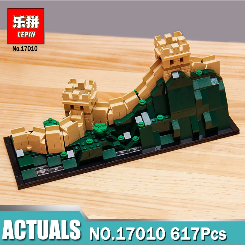 

Lepin Architecture 17010 Great Wall of China compatible Legoing 21041 Architecture Series Building Blocks Bricks Toys For Kids