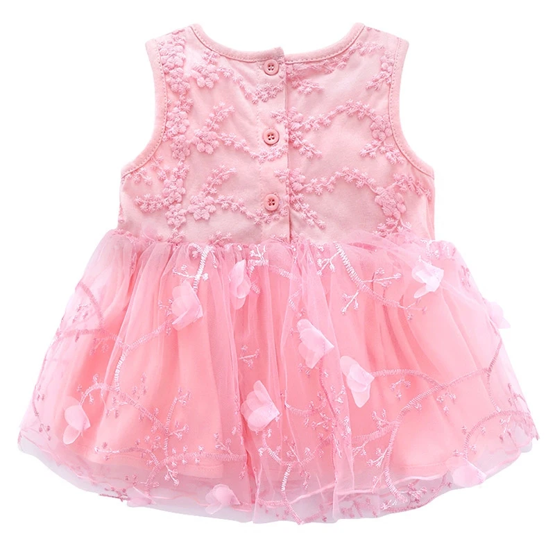 Для новорожденных; платье принцессы для маленьких девочек одежда От 0 до 1 года; Детский наряд для дня Рождения платье с вышивкой из хлопка летнее платье для детей для маленьких девочек