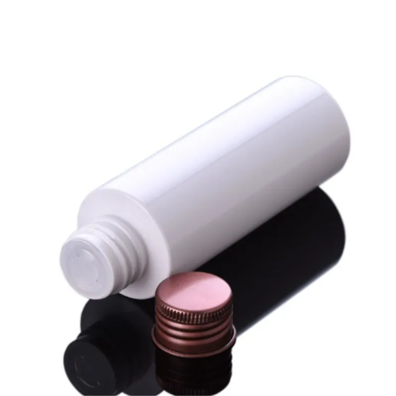 

1Pc Big Capacity Emulsion Refillable Bottles Pure Dew Bottle Brown Silver-white Cover Space Shampoo Lotion Makeup Empty Hot