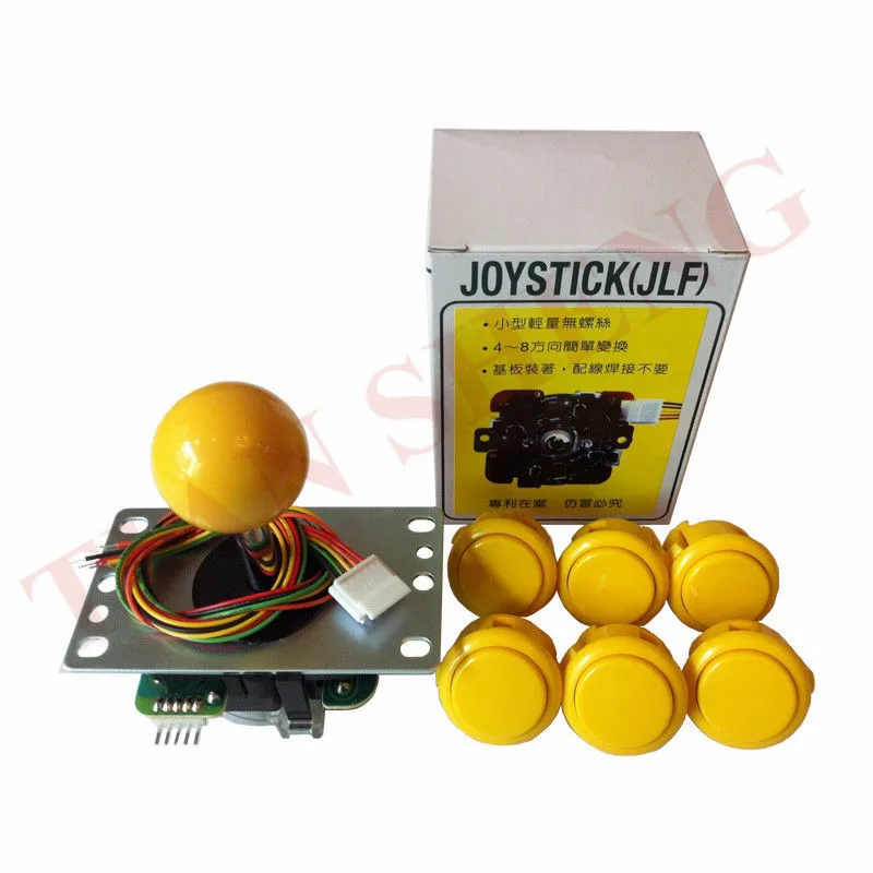 Высокое качество Sanwa комплект JLF-TP-8YT 5Pin джойстик+ 6 шт. OBSF-30 кнопки для DIY kit Mame Jamma