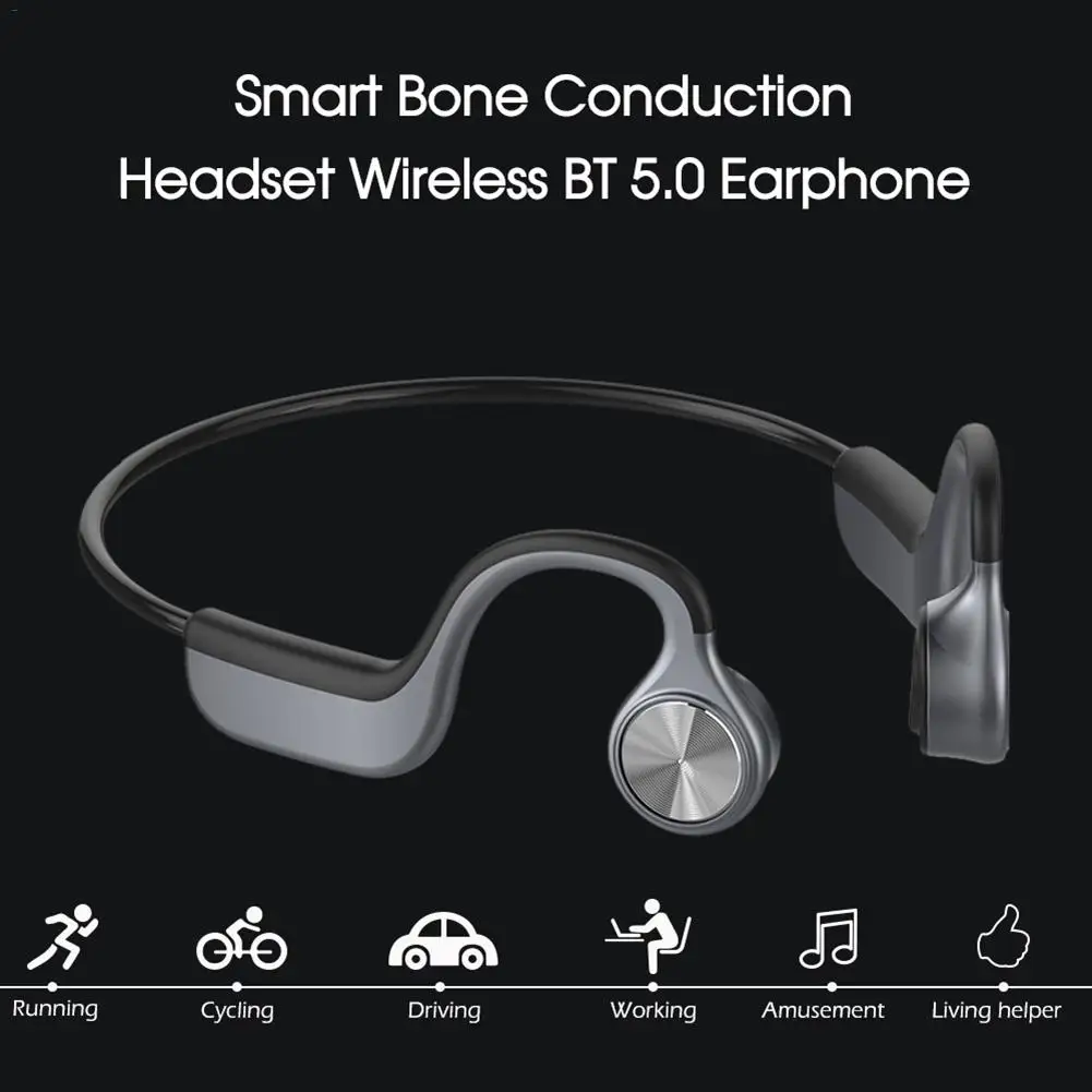Беспроводные наушники костной проводимости Bluetooth BT 5 0 бинауральные стерео