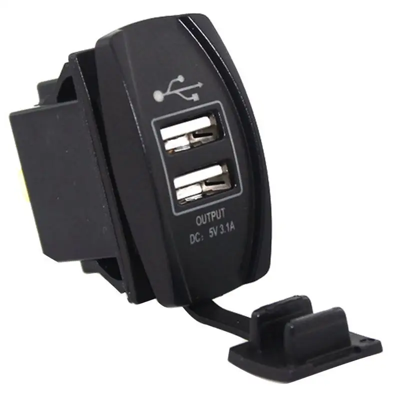 Водонепроницаемый мотоцикл USB зарядное устройство комплект пылезащитный DC 12 24V
