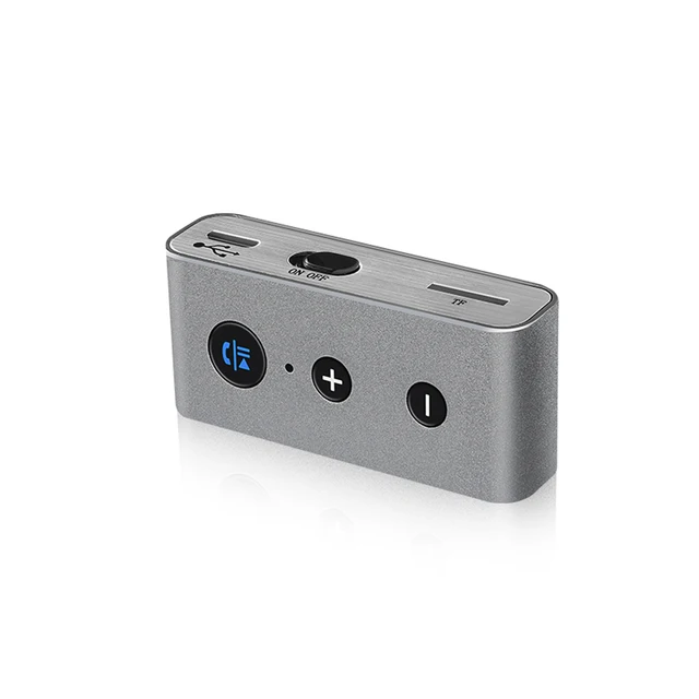 Kebidumei Mini Bluetooth 4.2 Car MP3 Kit 3.5MM Aux Audio Music Receiver A2DP Stereo Car MP3 Support TF Card