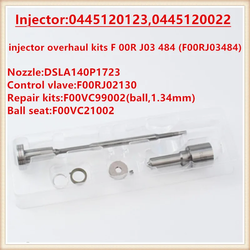 

injector overhaul kits F 00R J03 484 (F00RJ03484) F00R J03 484 for injector 0445120022 0445120123