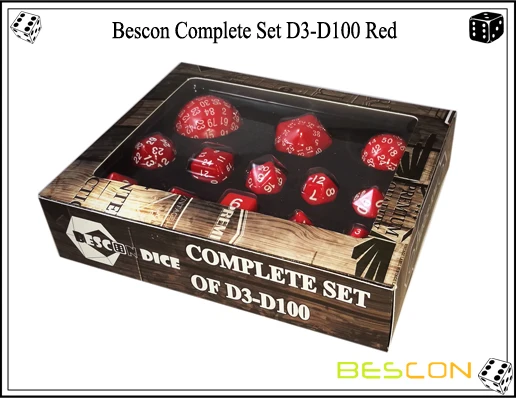 Bescon Complete Set D3-D100 Red-2