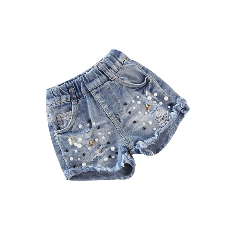 Girls Denim Shorts 2019 Summer Brand Ripped Baby Girl Shorts Kids Jeans