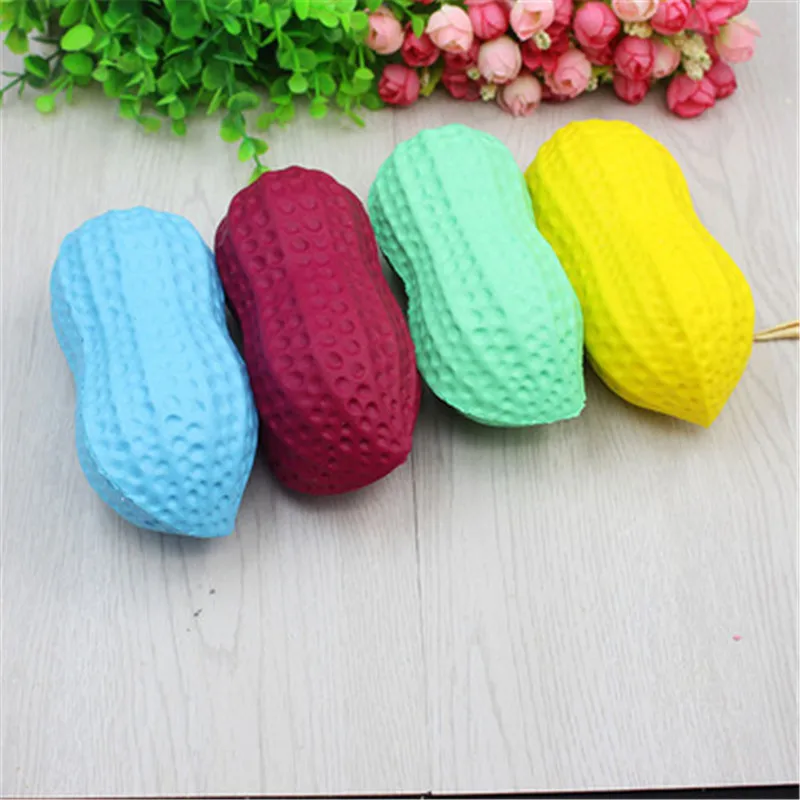 

Soft Cute Peanut Slow Rising Squeeze Phone Straps Ballchains Stress Cheap Stuff Toys For Children Gift