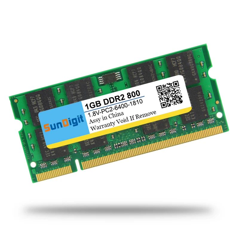 Acheter SunDigit Ordinateur Portable Mémoire Ram DDR2 800 800 mhz 667 mhz 533 mhz 2 gb 1 gb Pour Ordinateur Portable SODIMM Memoria compatible avec DDR 2 2 gb SO DIMM