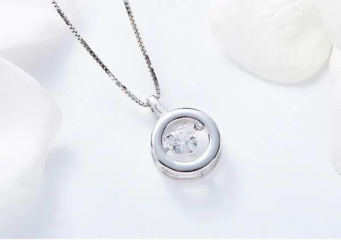 

YTF60 925 Silver Wedding necklace For Women Simulated Jewelry Engagement necklace Accessories