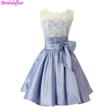 Элегантные кружевные платья выпускного вечера атласные сексуальное платье для выпускного вечера короткое платье подружки невесты Выпускные вечерние платья длиной до колена vestidos de baile