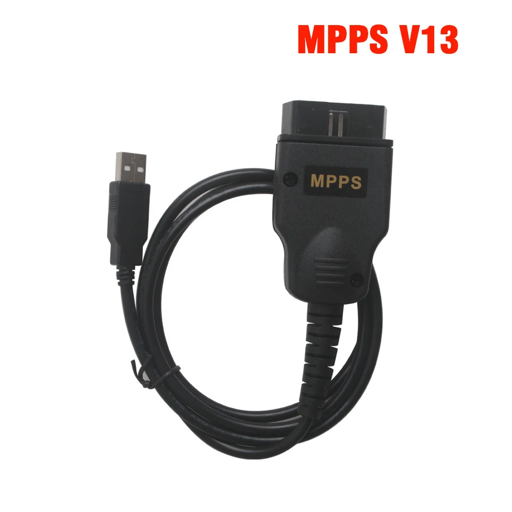 Высокое качество SMPS MPPS V13.02 может мигалка чип Тюнинг ЭБУ перекарта OBD2 Профессиональный диагностический кабель последние - Цвет: mpps v13