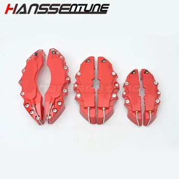 

HANSSENTUNE 2pcs Universal Car Auto Style Disc Decoration Caliper Brake Cover With 3D Word