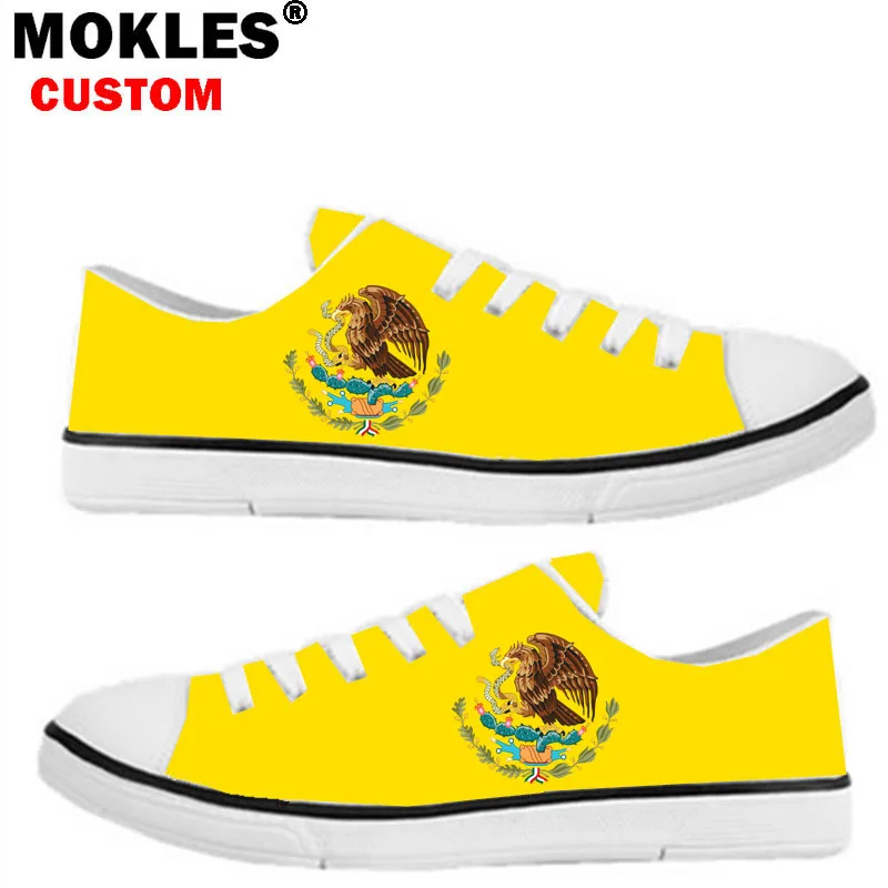 

Malaysia Bangladesh Peru Morocco Mexico autumn male youth student boy Custom Name photo flag Unisex Couples casual wild Shoes