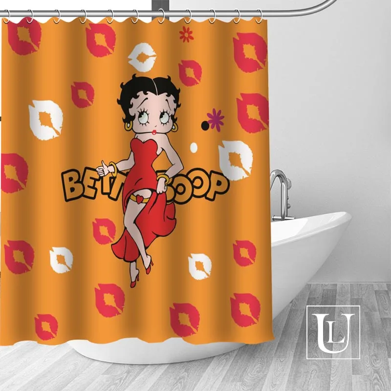 Betty Boop занавеска для душа s Пользовательские занавес для ванной комнаты водонепроницаемая ткань для ванной полиэстер занавеска для душа 1 шт. на заказ - Цвет: 18