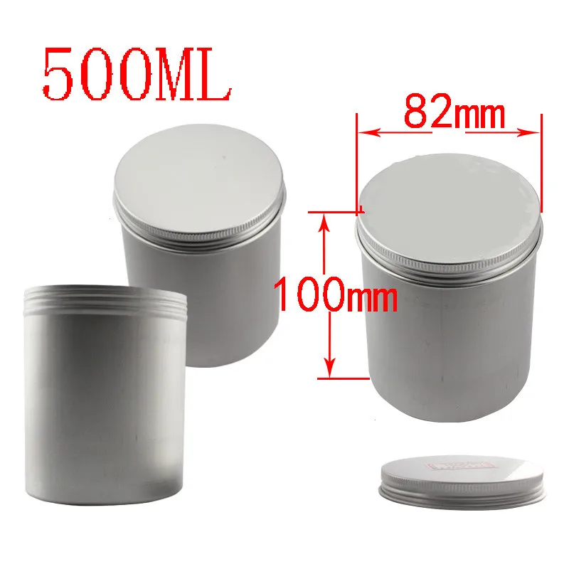 

Empty 500g silver Aluminum Pot Jars,Cosmetic Containers,With Lids,aluminum jar,empty aluminum metal storage jar,tea jar tin