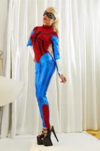 Sexy Traje de Superhéroe Araña mujer Jumpsiuts de rol Traje De Lycra Para Mujer de Halloween carnaval cosplay