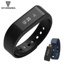 Vestmadra i5 плюс смарт-браслет Фитнес трекер здоровье браслет Bluetooth Шагомер умный Группа сна Мониторы Смарт-часы